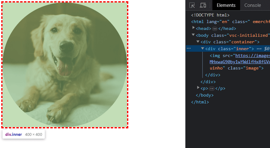 imagem em html ocupando a área de padding de uma div